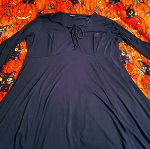 Torrid Black dress with quarter sleeve